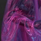 Two-Tone Gradient Organza Fabric 100x150cm Sheer Gauze Organza Craft Fabric Richie's Rose Red Blue L