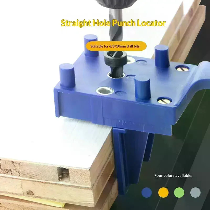 Woodworking Dowel Drill Guide 6/8/10mm Straight Hole Locator Drill Guide Jig Richie's