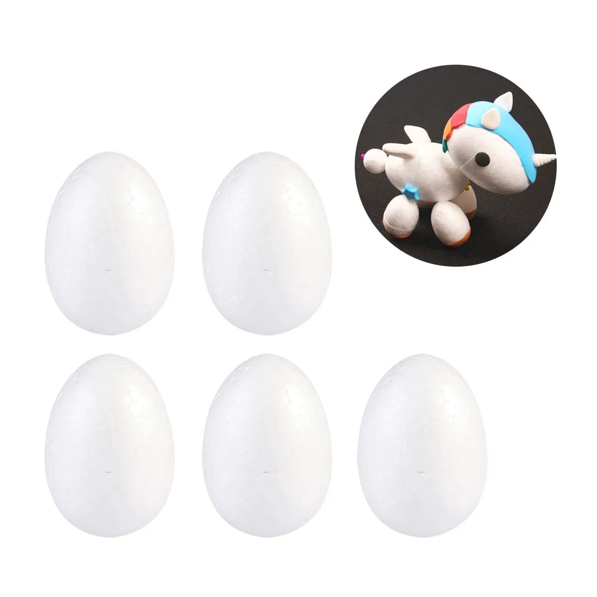 Foam Easter Eggs for DIY Crafts – 20 Pcs Holiday Décor Foam Craft Eggs Richie's