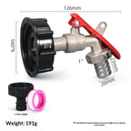 Brass IBC Tank Valve Faucet with Lock – 1/2 Inch Water Tap IBC Tank Valve Richie's A11