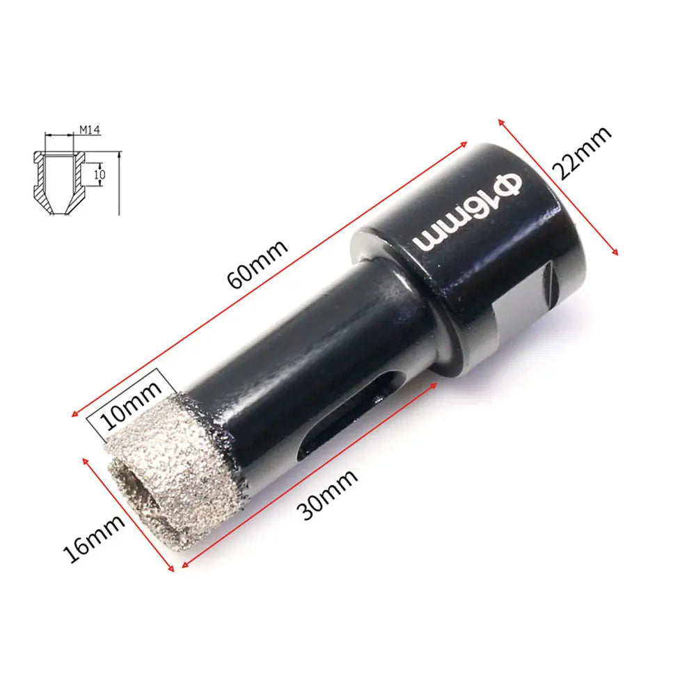 M14 Diamond Core Drill Bit Set 6–16mm – Tile Granite Marble Diamond Core Drill Bit Richie's 1Pcs 16MM