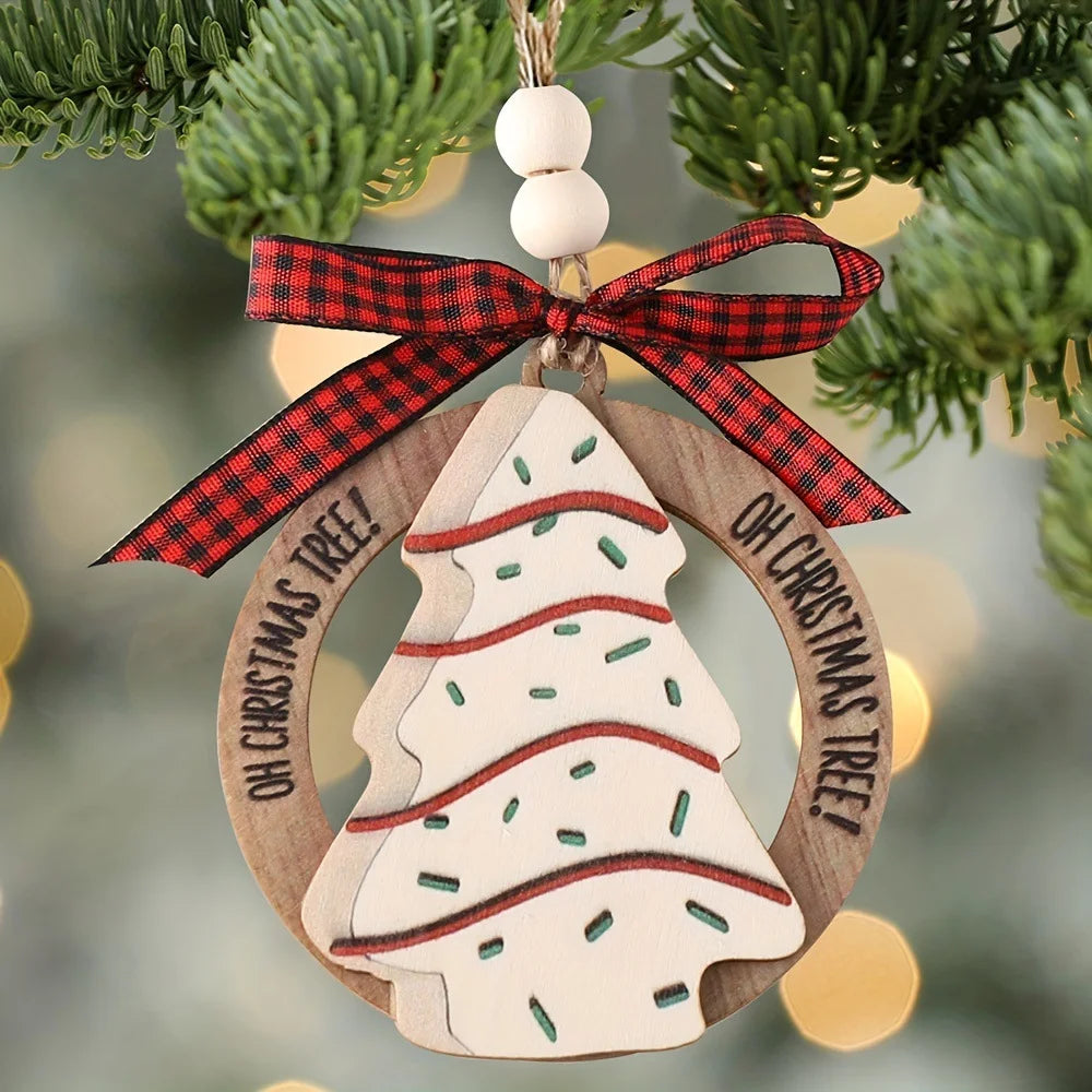 Wooden Apple Christmas Ornaments – Handcrafted Tree Decor Christmas Tree Ornaments Richie's Default Title