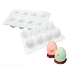 Easter Egg Silicone Mold 8 Cavity – Chocolate, Cake & Soap DIY Silicone Baking Mold Richie's