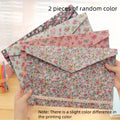 Floral File Storage Bag – Large Capacity Fabric Organizer File Storage Bag Richie's Random style 2pcs