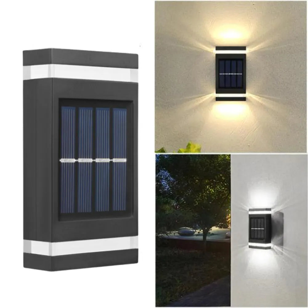 6 LED Solar Wall Light Outdoor IP65 Waterproof Garden Lamp Solar Wall Light Richie's