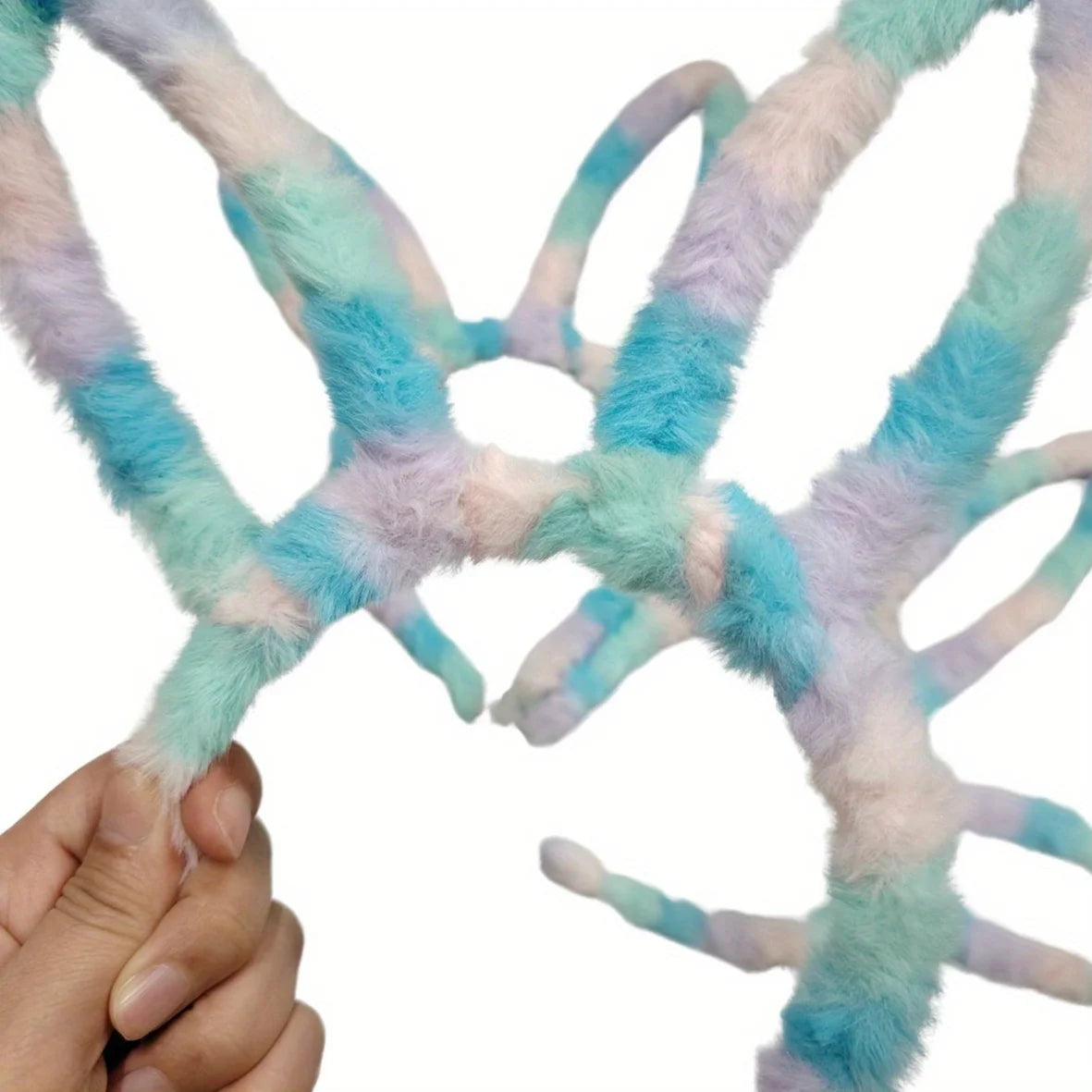 Easter Bunny Ear Headband – Colorful Plush Hair Accessory Holiday Hair Headband Richie's