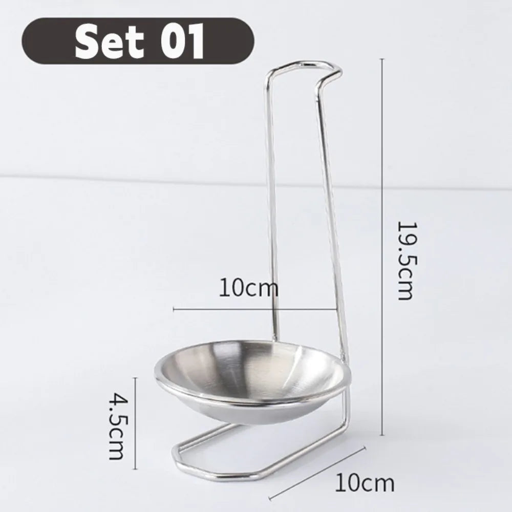 304 Stainless Steel Spoon & Utensil Rack – Single or Double Utensil Rack Richie's Set 01
