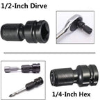 1/2" to 1/4" Hex Socket Adapter Drive Converter – Impact Tool Socket Wrench Adapter Richie's