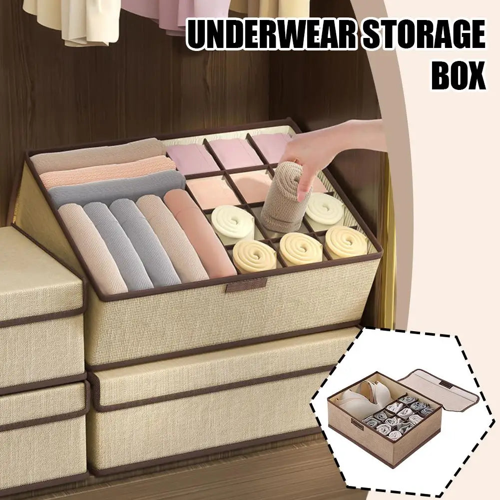 Foldable Underwear & Socks Drawer Organizer Storage Box Drawer Storage Organizer Richie's