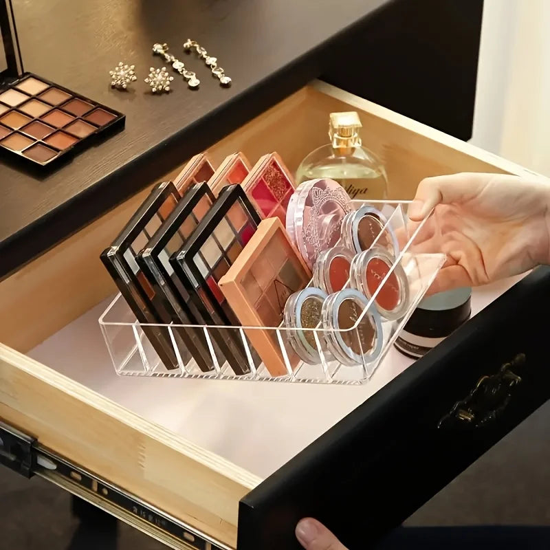 7-Compartment Clear Makeup Organizer – Cosmetic Storage Tray Makeup Organizer Richie's