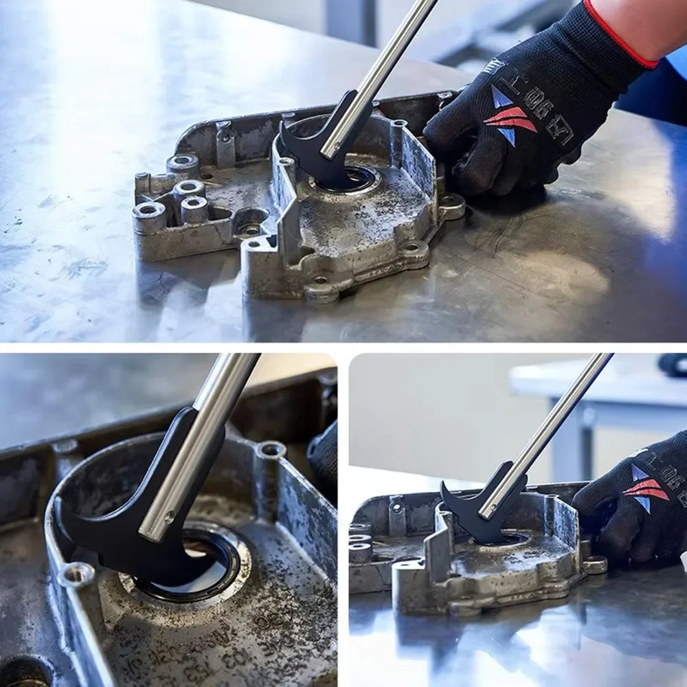 Double Hook Oil Seal Puller Tool – Ergonomic Grip Handle Oil Seal Puller Richie's