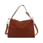 Retro Suede Crossbody Shoulder Bag Women Vintage Hobo Purse Crossbody Shoulder Bag Richie's Light Brown
