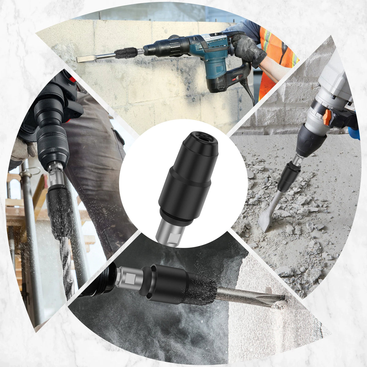 Carbon Steel Drill Bit Adapter for Rotary Hammer Drills Drill Bit Adapter Richie's