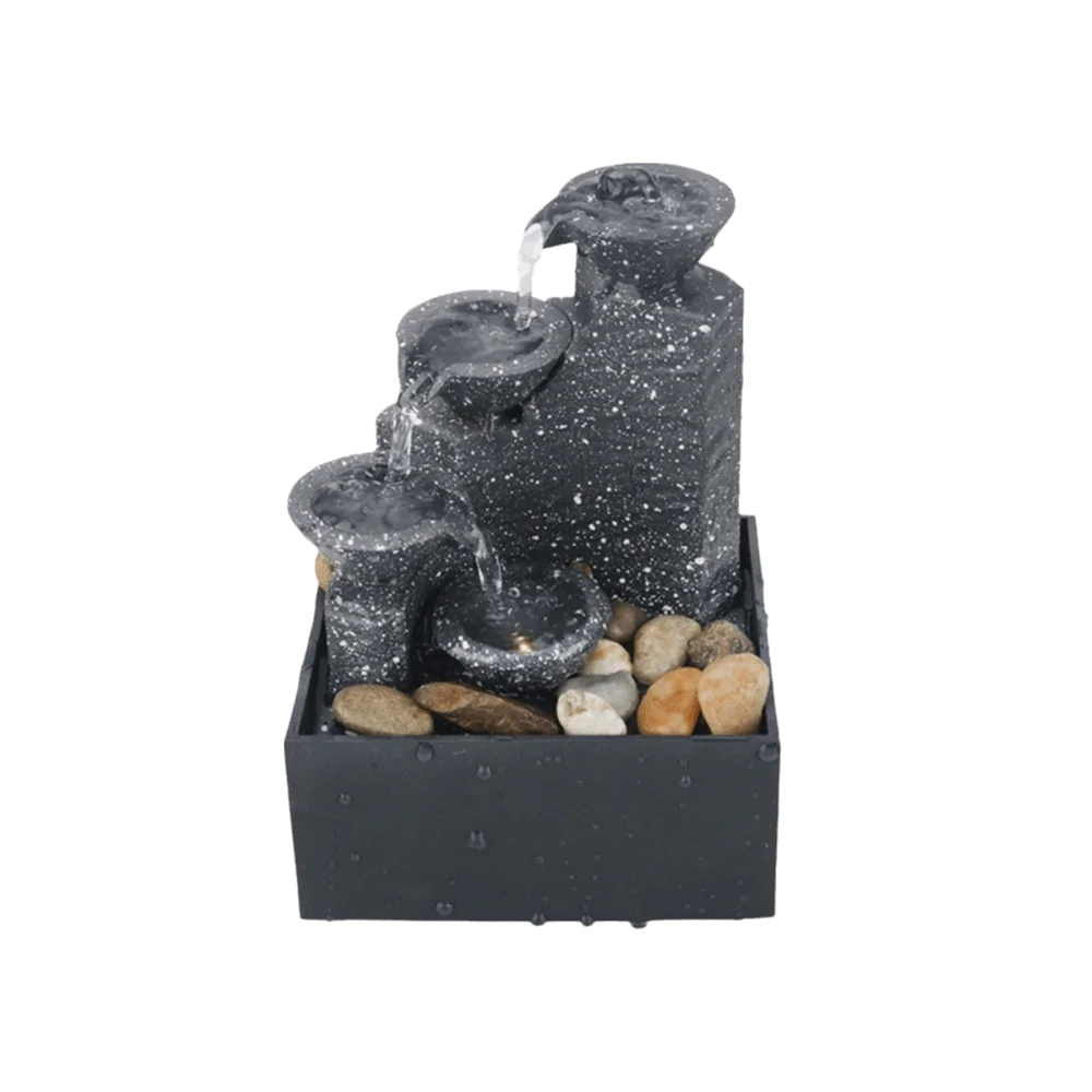 Desktop Water Fountain Waterfall Ornament | USB or Battery Desktop Water Fountain Richie's 3