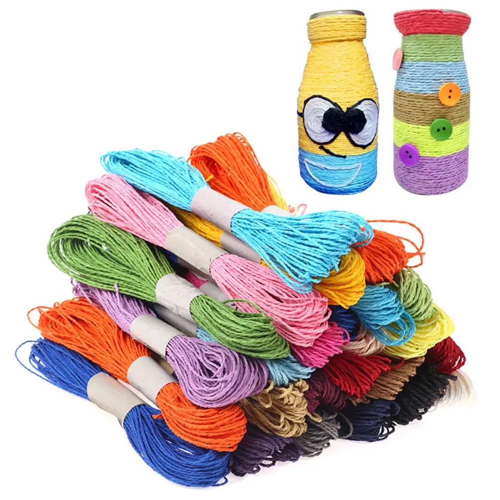 12Pcs Colorful Braided Paper Rope Twine for Gift Wrapping & DIY Craft Twine Set Richie's