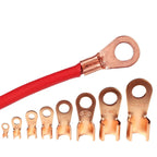 Copper OT Ring Crimp Terminals Non-Insulated Wire Lugs 10-100A Crimp Ring Terminals Richie's