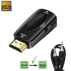 HDMI to VGA Adapter 1080P with 3.5mm Audio – PC & Laptop Converter HDMI to VGA Adapter Richie's