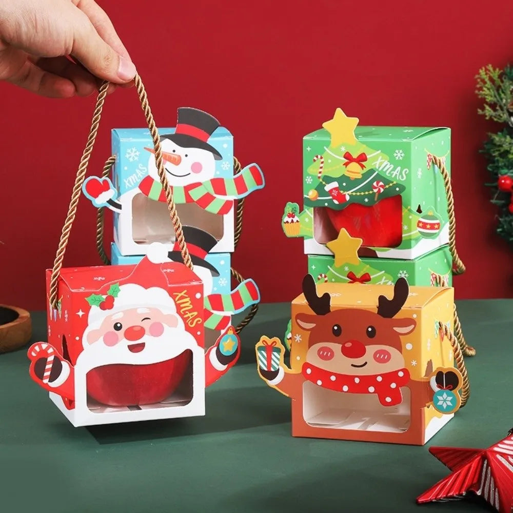 5-Pack Santa Christmas Candy Gift Boxes with Carry Handle Christmas Gift Box Richie's