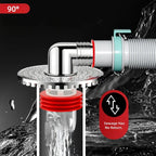 Washing Machine Floor Drain Tee Connector – Anti-Odor Adapter Floor Drain Adapter Richie's