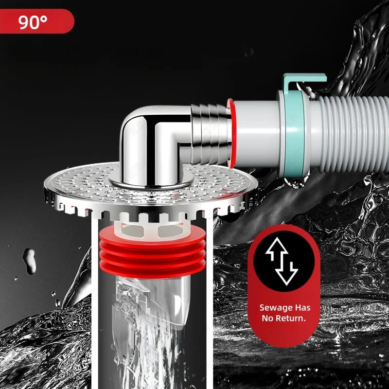 Washing Machine Floor Drain Tee Connector – Anti-Odor Adapter Floor Drain Adapter Richie's