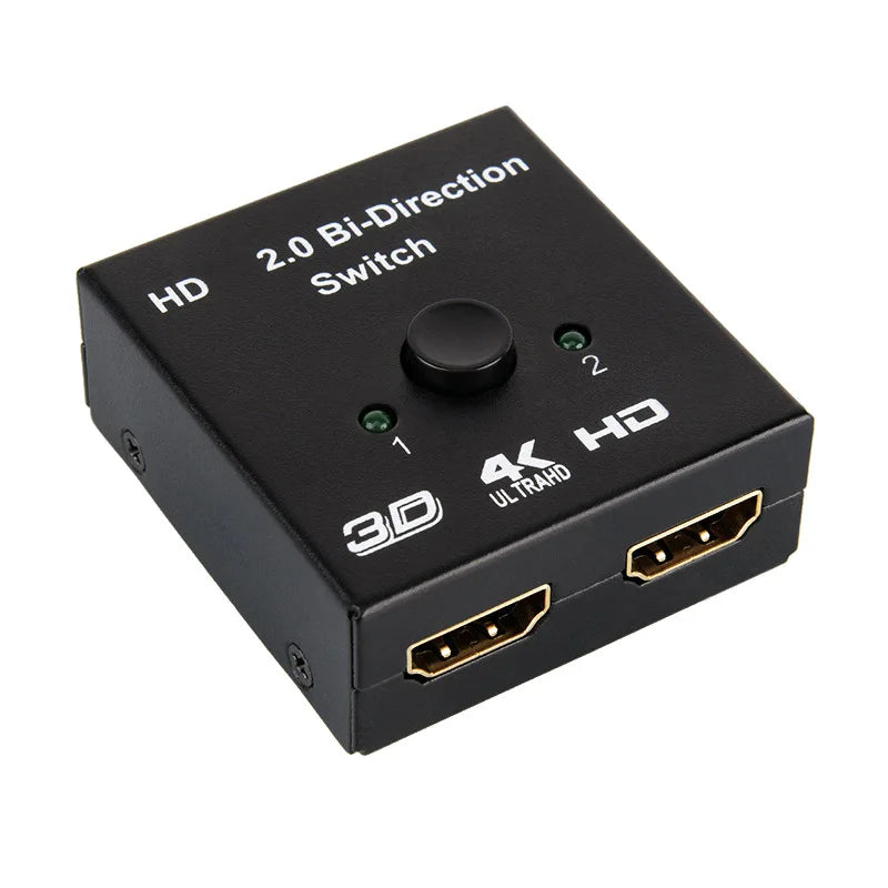 4K HDMI Bidirectional Switch Splitter 2.0 – 1x2/2x1 Adapter HDMI Switch Splitter Richie's 4K HDMI 2.0 Bi-Direc No plug