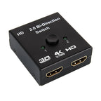 4K HDMI Bidirectional Switch Splitter 2.0 – 1x2/2x1 Adapter HDMI Switch Splitter Richie's 4K HDMI 2.0 Bi-Direc No plug