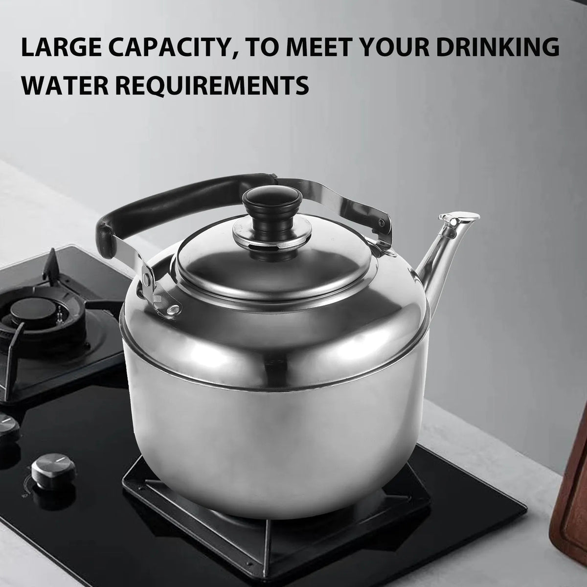 4L Stainless Steel Whistling Tea Kettle – Gas & Induction Stove Stovetop Whistling Kettle Richie's