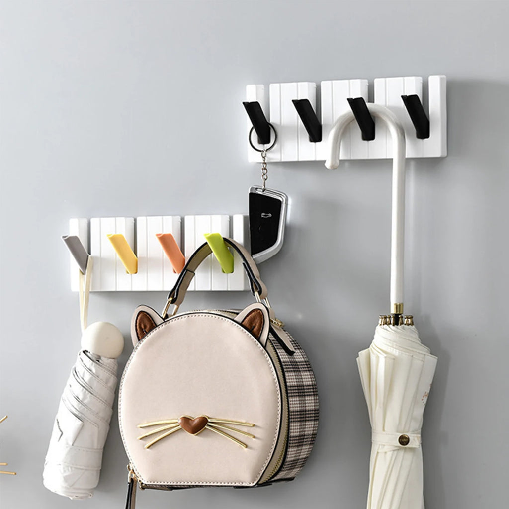 No-Drill Adhesive Wall Hook Rack – Foldable Door Storage Wall Hook Rack Richie's