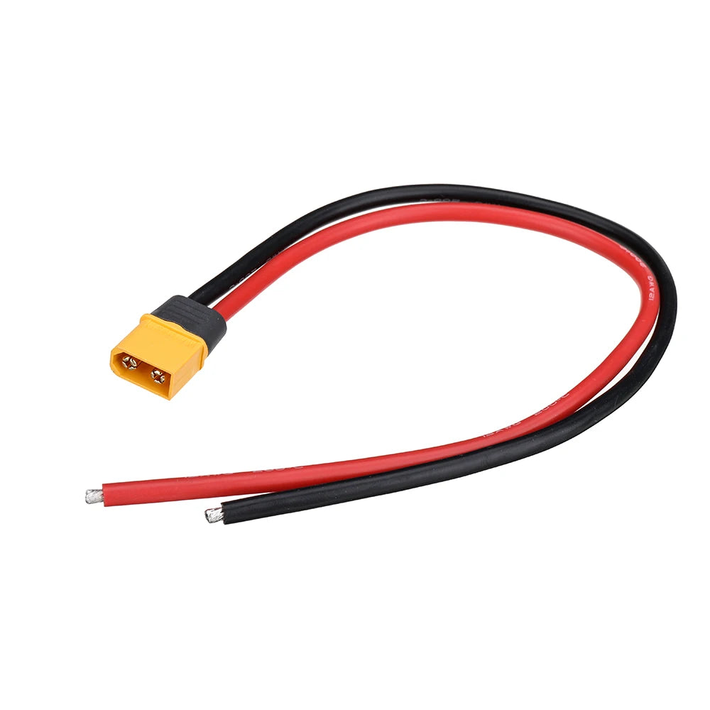 XT60 Male Female Plug Connector 12AWG Silicone Cable 10–30cm RC Power Connector Cable Richie's 30cm male