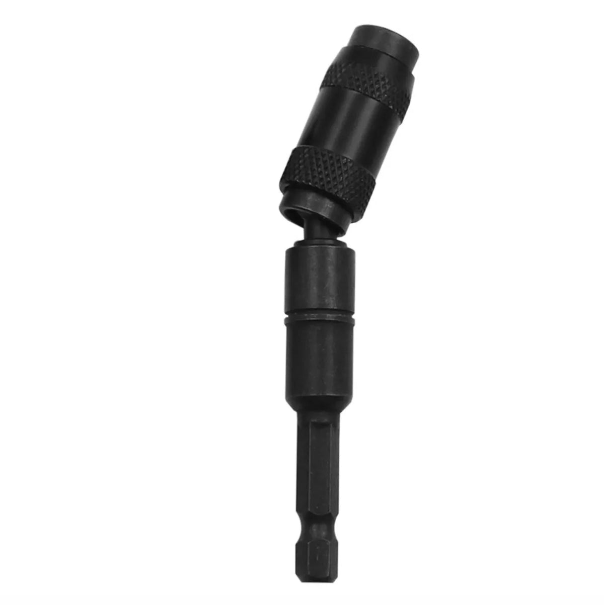 Pivoting Magnetic Bit Holder 1/4" Hex Quick Release Drill Extension Drill Bit Extension Richie's black