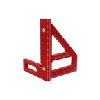 Aluminum Alloy Woodworking Square Protractor Miter Triangle Ruler Woodworking Measuring Ruler Richie's Metric system Red