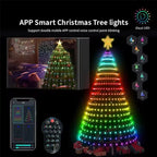 400 LED Smart RGB Christmas Star String Lights Indoor Outdoor 2.1M Christmas String Lights Richie's