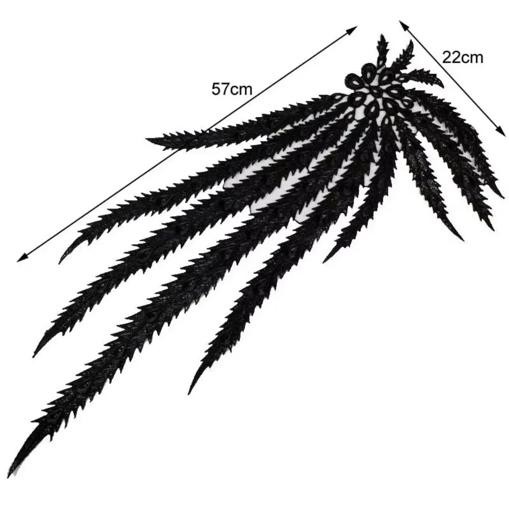 Elegant Leaf Lace Applique Patch – DIY Collar Embroidery Lace Applique Patch Richie's