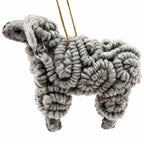 Wool Felt Sheep Christmas Ornament – Tree & Holiday Decor Christmas Ornament Richie's Grey
