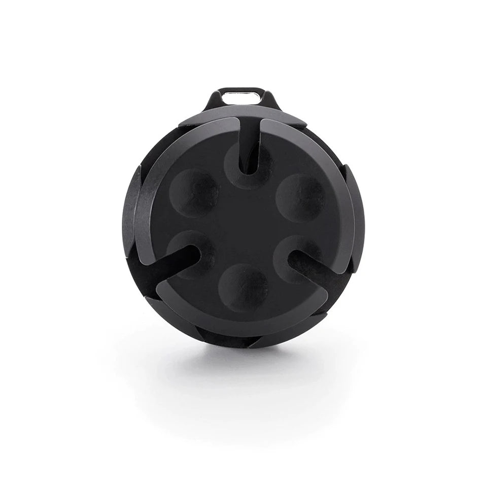 Zeeker Portable Aluminum Coin Capsule Holder with Steel Clip Coin Capsule Holder Richie's Black