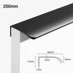 Aluminum Concealed Edge Finger Pull Hidden Bar Drawer Pulls Cabinet Drawer Pull Richie's black-200mm