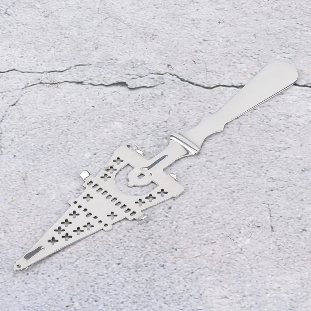 Stainless Steel Absinthe Spoon – Sugar Cube Slotted Strainer Absinthe Bar Spoon Richie's