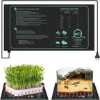 Seedling Heat Mat 110V/220V Waterproof Germination Heating Pad Seedling Heat Mat Richie's 50-52CM 100V-127V US Plug