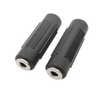 3.5mm Female to Female Stereo Audio Coupler Adapter – Black Audio Cable Adapter Richie's 2Pcs