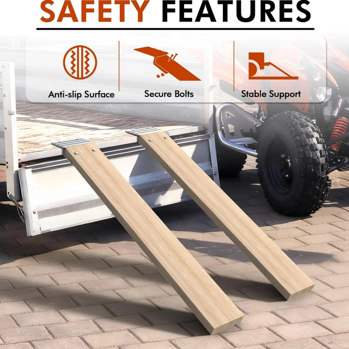 Aluminum ATV & Trailer Loading Ramps – Anti-Slip Ramp Kit Loading Ramp Kit Richie's