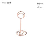 Rose Gold Metal Photo Clip Place Card & Table Number Stand Place Card Holder Richie's rose-style1-size2