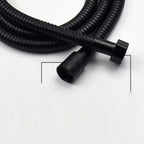 Black Stainless Steel Flexible Shower Hose Long Extension Shower Hose Richie's