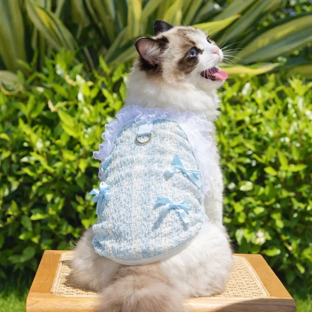 Cute Lace Bow Pet Princess Dress Vest for Cats & Dogs Pet Dress Vest Richie's