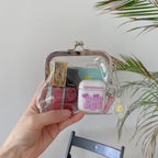 Transparent Coin Purse – Card Holder & Lipstick Mini Wallet Coin Purse Wallet Richie's Silver