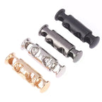 10Pcs Metal Spring Buckle Cord Lock Double Hole 26×8×5mm Cord Lock Buckle Richie's