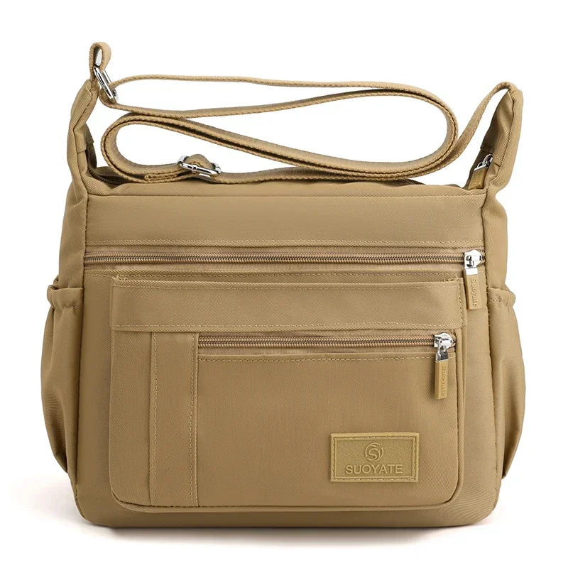 Women's Waterproof Nylon Crossbody Shoulder Bag | Fashion Handbag Crossbody Shoulder Bag Richie's Khaki