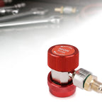 R134A A/C Coupler Adapter 1/4" Low & High Pressure Metal Fitting Set AC Coupler Adapter Richie's High Pressure