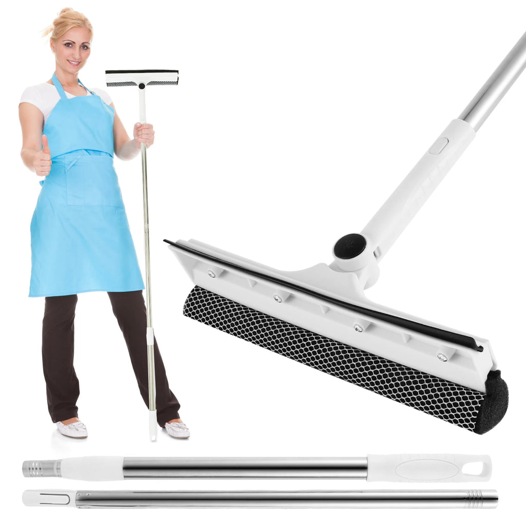 53" Extendable 2-in-1 Window Squeegee & Sponge Scrubber Window Squeegee Richie's