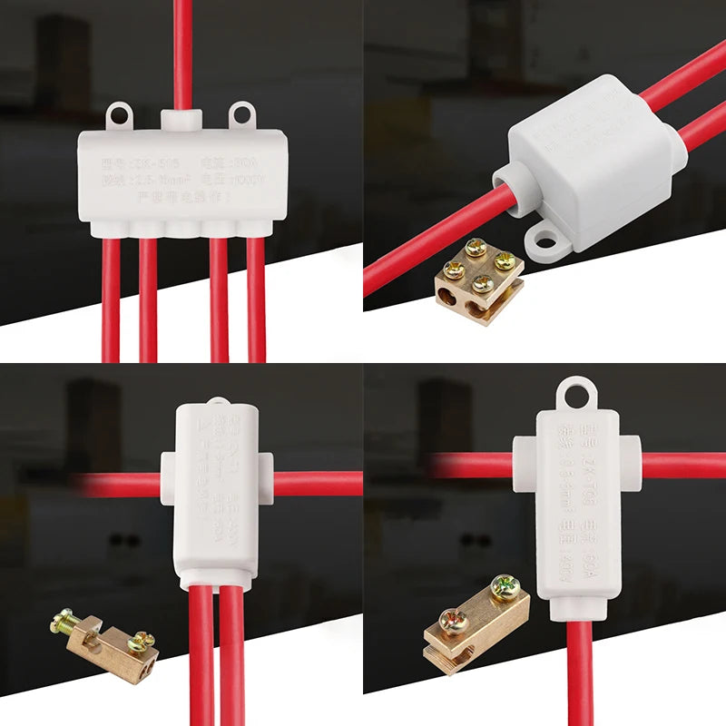 Wire Connector Junction Box Quick Splice Brass Terminal Block Electrical Terminal Block Richie's