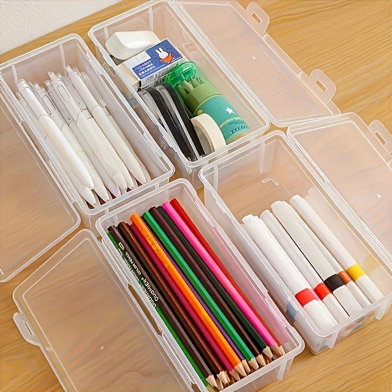 5-Pack Large Transparent Stackable Storage Boxes with Lids Storage Container Set Richie's